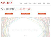 Tablet Screenshot of optimagroupinc.com